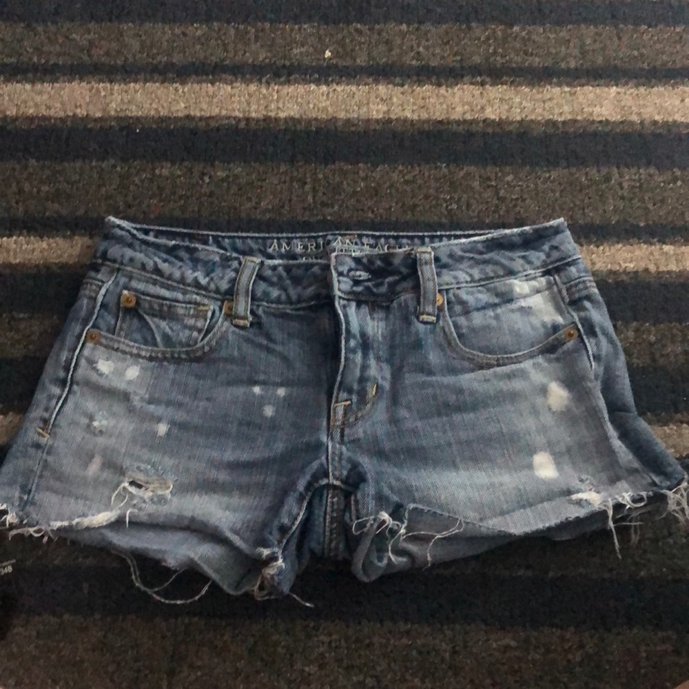 Blue jean shorts